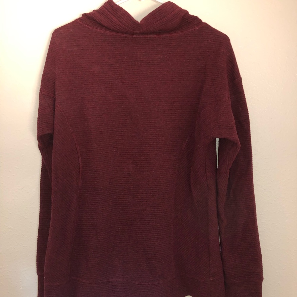 Burgundy cowl neck sweatshirt